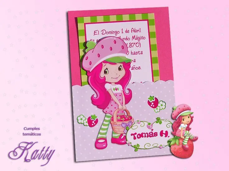 Tarjeta invitacion | Frutillita - Rosita - Strawberry Shortcake ... Tarjeta invitacion | Frutillita - Rosita - Strawberry Shortcake ...