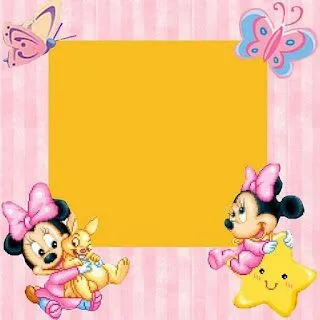 TARJETA PARA INVITACION DE MINNIE MARIPOSAS : ACTIVIDADES PARA NIÑOS