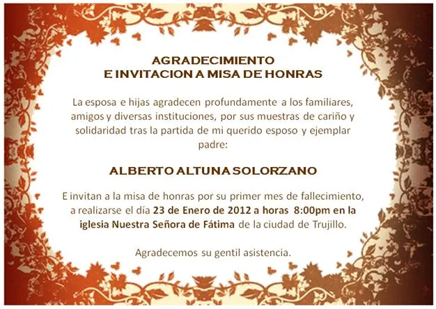 Invitación A Misa de Mes Por Fallecimiento - Imagui Invitación A Misa de Mes Por Fallecimiento - Imagui