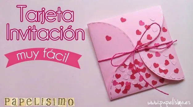 Sobre con tarjeta invitación | Papelisimo