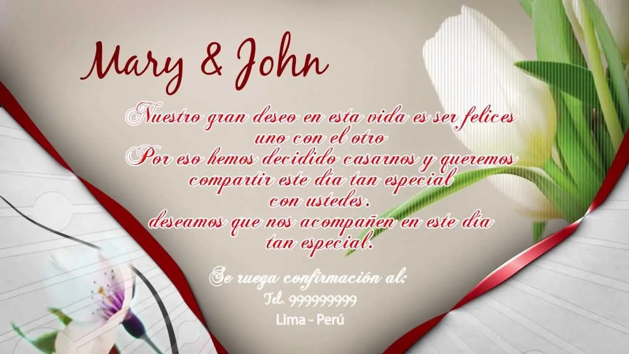 TARJETA DE INVITACION Virtual - BODAS - 15 AÑOS - YouTube