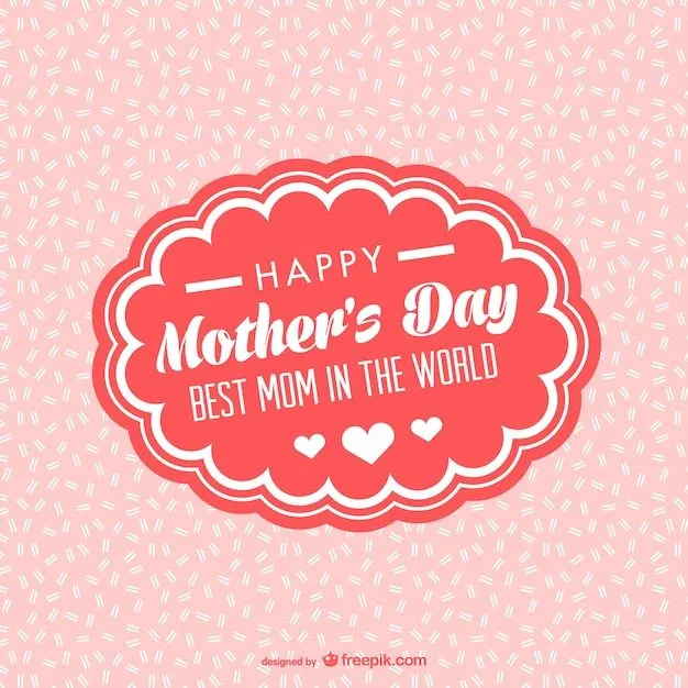 Tarjeta para el día de la madre sobre fondo rosa | Descargar ... Tarjeta para el día de la madre sobre fondo rosa | Descargar ...