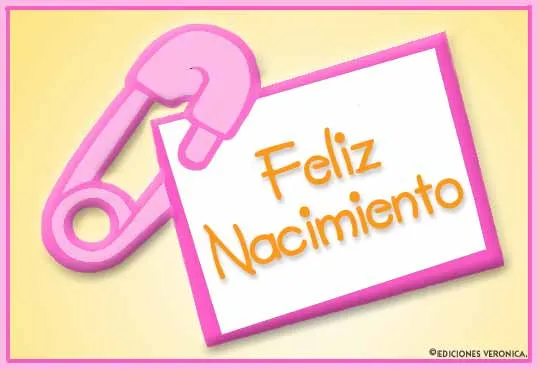 Tarjeta de nacimiento de nena - Postal de nacimiento rosa, tarjeta ...