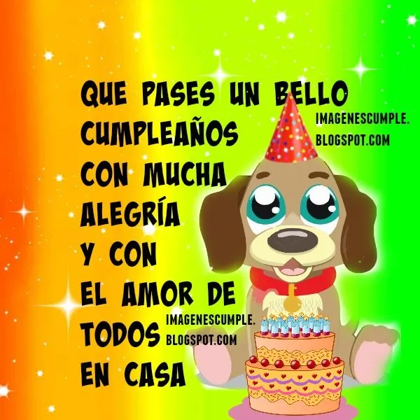 Tarjeta Que pases un Lindo cumpleaños con alegría | Imágenes de ...