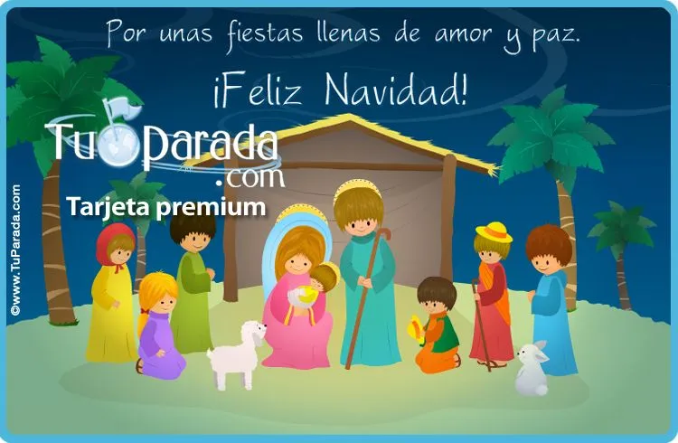 Tarjeta de Pesebre, Pesebres navideños, tarjetas