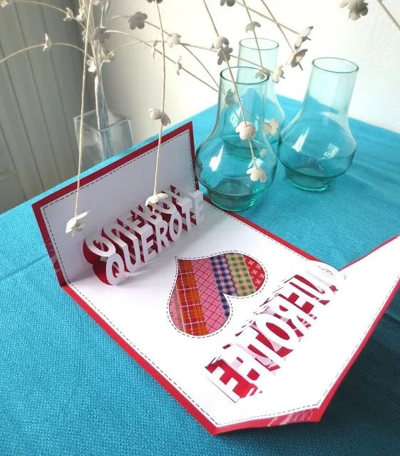 Tarjeta pop-up de San Valentín: Tutorial / S. Valentine day pop-up ...