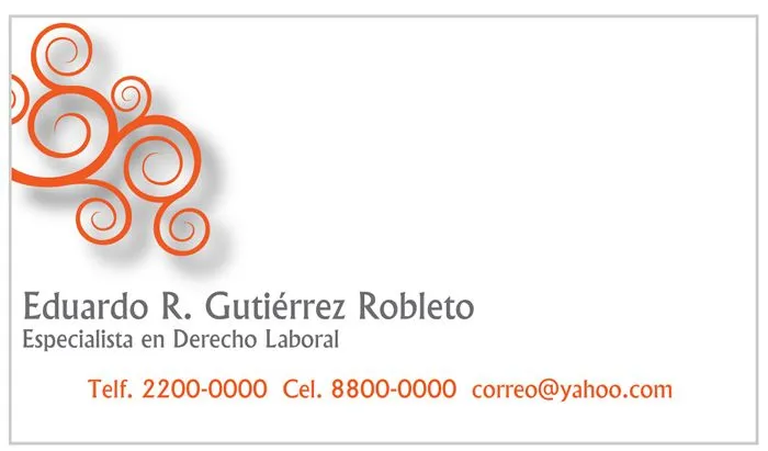 Tarjeta de presentación empresarial | Tarjetas y Diseños Muy Creativa Tarjeta de presentación empresarial | Tarjetas y Diseños Muy Creativa