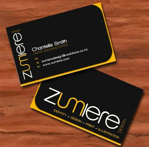 Tarjeta de Presentación del estudio Zumere diseño | portafolio blog