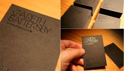 Tarjeta de Presentación de Gareth Battersby | portafolio blog