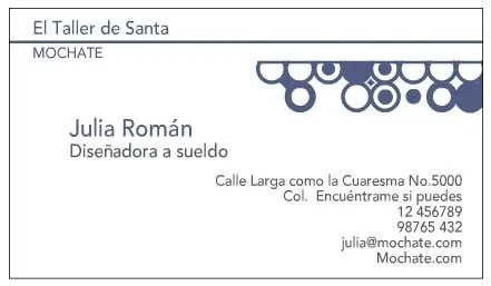 Tarjetas de presentacion formatos - Imagui