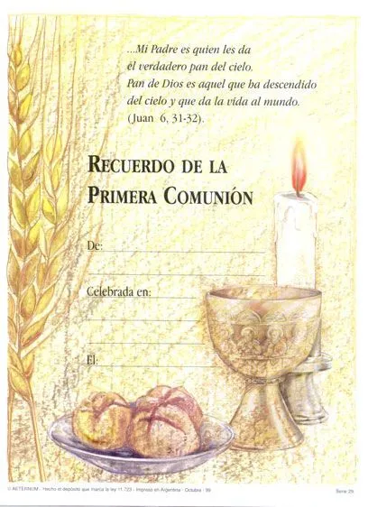 tarjeta de recuerdo o junto el recuerdo | primera comunion | Pinterest