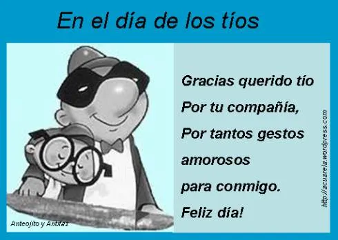 Tarjeta para saludar las tías y a los tíos en su día | Acuarela de ... Tarjeta para saludar las tías y a los tíos en su día | Acuarela de ...