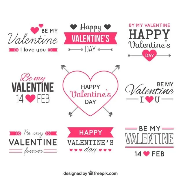 Tarjeta de San Valentín de corazones de papelería | Descargar ... Tarjeta de San Valentín de corazones de papelería | Descargar ...
