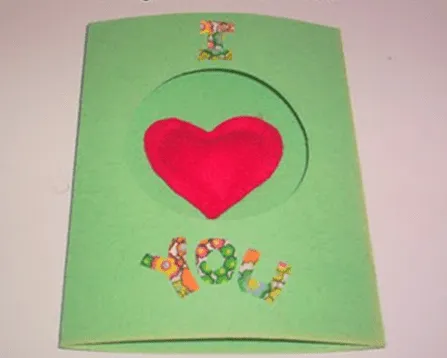 Como hacer una tarjeta para el día de san valentin : manualidades ...