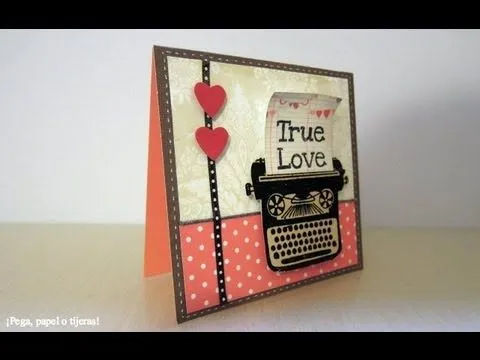 Tarjeta para San Valentín. Tutorial Scrapbook - YouTube Tarjeta para San Valentín. Tutorial Scrapbook - YouTube