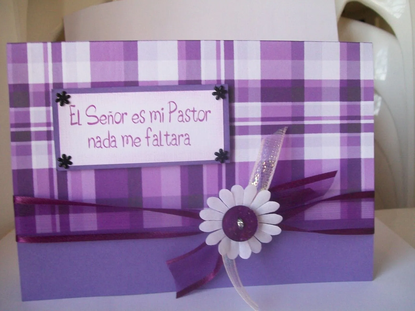 Tarjeta Scrapbook - El Señor es mi Pastor