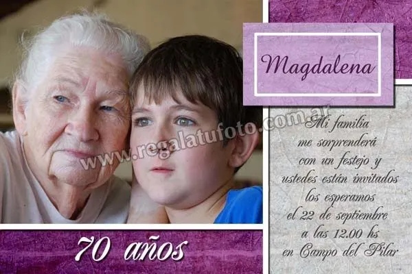 Mayores | Modelos de tarjetas | Regalá tu foto Mayores | Modelos de tarjetas | Regalá tu foto