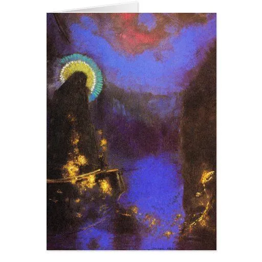 Tarjeta/invitación: Virgen María con la corona por de Zazzle.