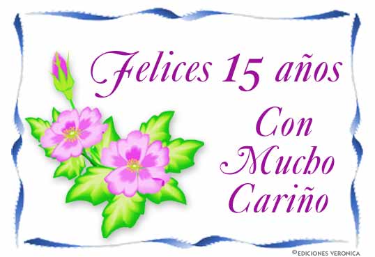 Tarjetas de felicitacion para 15 años - Imagui