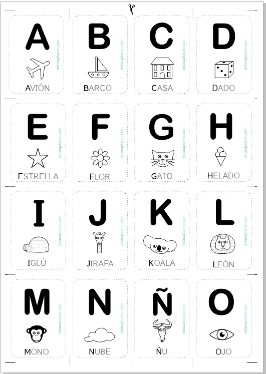 Tarjetas abecedario - aprender a leer jugando con letras GRATIS EDUCAPLANET APPS Tarjetas abecedario - aprender a leer jugando con letras GRATIS EDUCAPLANET APPS