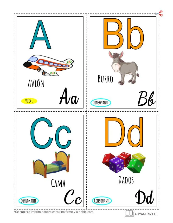 Mis tarjetas: ABECEDARIO (Fichas Imprimibles) Mis tarjetas: ABECEDARIO (Fichas Imprimibles)