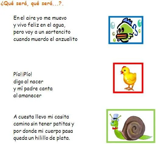 Tarjetas de Adivinanzas | RECURSOS DEL APRENDIZAJE