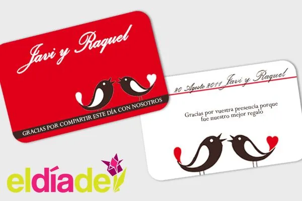 Tarjetas de agradecimiento | eldiade