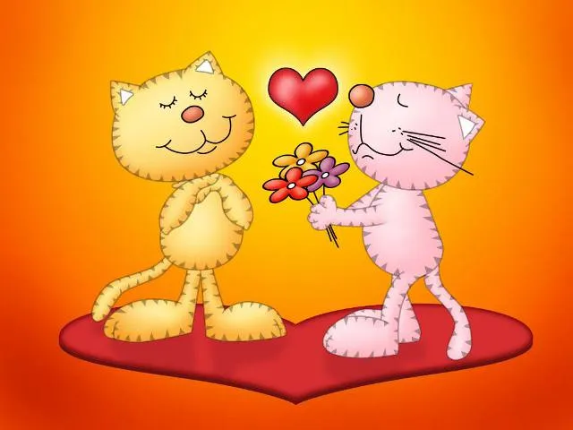 Tarjetas de amor de colores para imprimir