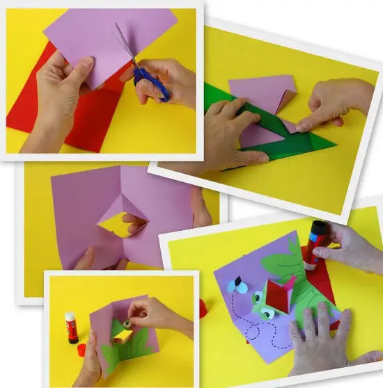 Tarjetas de Animales en 3D - Manualidades Infantiles Tarjetas de Animales en 3D - Manualidades Infantiles