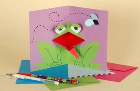 Tarjetas de Animales en 3D - Manualidades Infantiles Tarjetas de Animales en 3D - Manualidades Infantiles