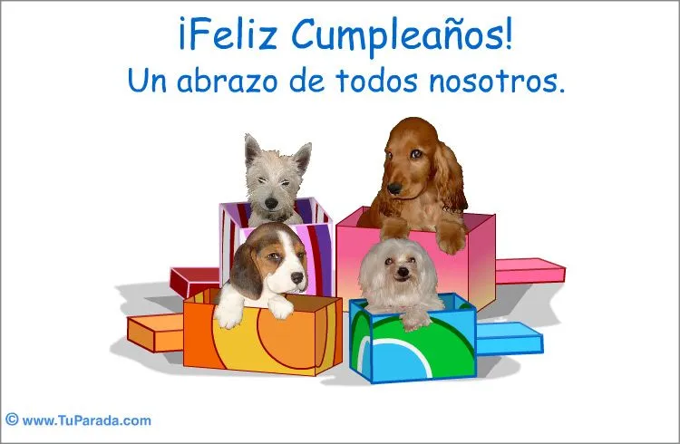 Tarjetas de animales, postales de mascotas, tarjetas virtuales de ...