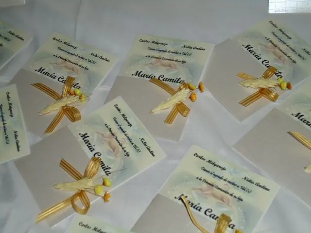 Tarjetas artesanales para la Primera Comunión - Imagui Tarjetas artesanales para la Primera Comunión - Imagui