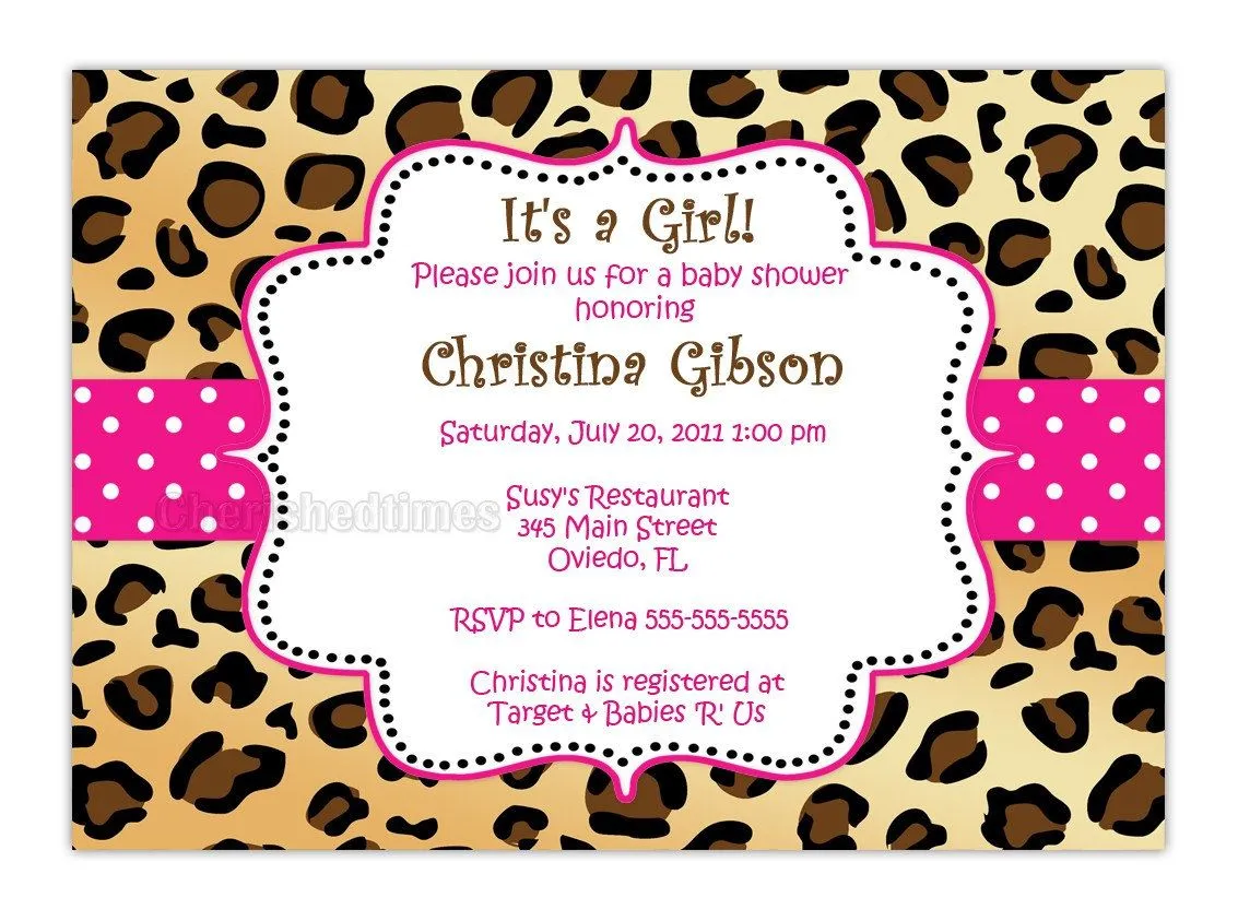 Leopard Zebra Or Any Animal Print Baby Shower Birthday Or Any Event ... Leopard Zebra Or Any Animal Print Baby Shower Birthday Or Any Event ...