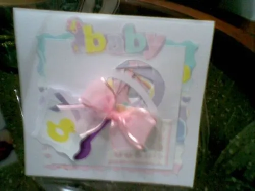 Tarjetas de baby Shower manuales - Imagui