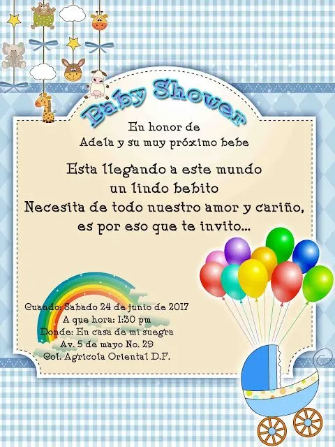Tarjetas para baby shower psd - Imagui