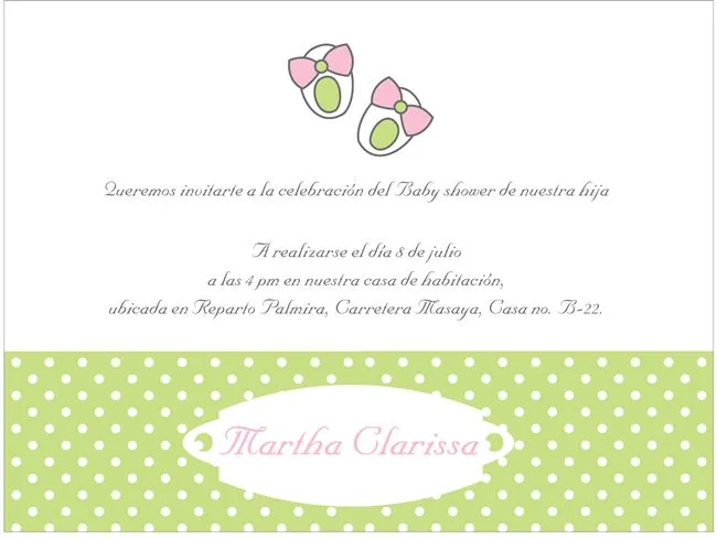 Tarjetas Baby Shower | Tarjetas y Diseños Muy Creativa