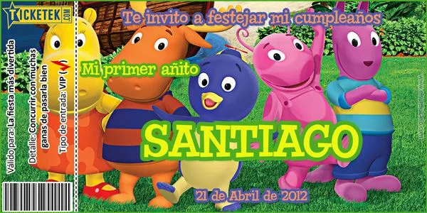 Backyardigans tarjetas de invitación para imprimir gratis - Imagui