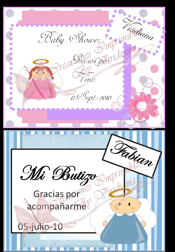 Tarjetas para bautismo png - Imagui