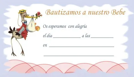 Ideas para bautismo: tarjetas para imprimir - Guía de MANUALIDADES Ideas para bautismo: tarjetas para imprimir - Guía de MANUALIDADES