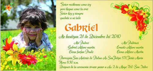 Tarjetas Bautizo con foto | Flickr - Photo Sharing! Tarjetas Bautizo con foto | Flickr - Photo Sharing!