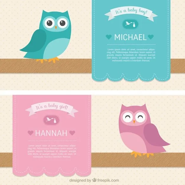 Tarjetas de bienvenida del bebé para niño y niña | Descargar ... Tarjetas de bienvenida del bebé para niño y niña | Descargar ...