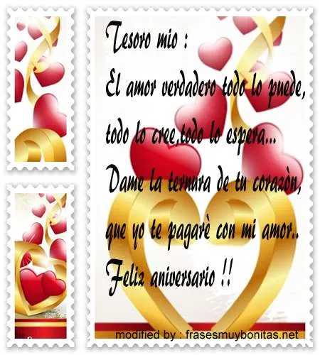 Tarjetas bonitas con mensajes de aniversario para novios | Solo ...
