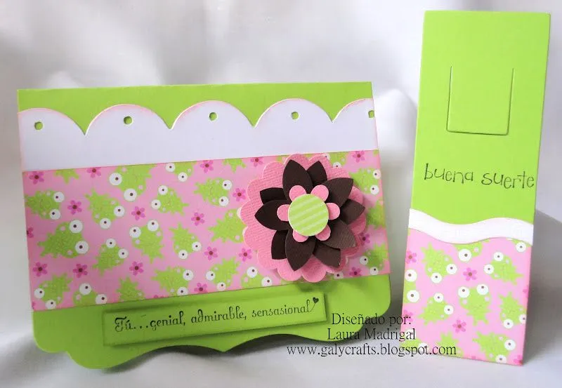 Tarjetas Boutique Galy Crafts: Tarjeta, bolsa decoradas.