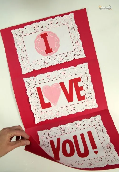 Tarjetas Caseras para San Valentin | Mi amor... Te amo !