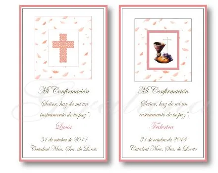 Tarjetas de comunión | Invitaciones Giraluna