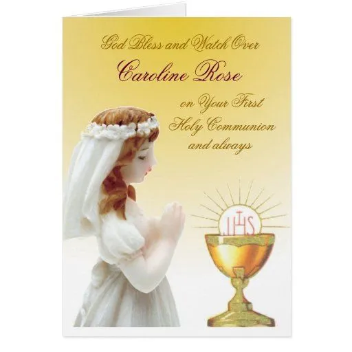 Primera comunión santa tarjeta de felicitación | Zazzle Primera comunión santa tarjeta de felicitación | Zazzle