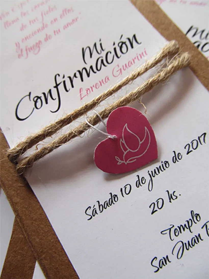 Tarjetas de Confirmación | Diseño | Domestika