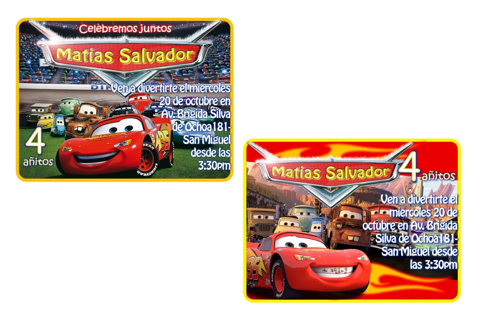 Tarjetas de Cumpleaños
