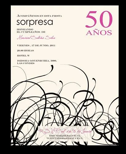 Tarjetas cumpleaños 50 - Imagui