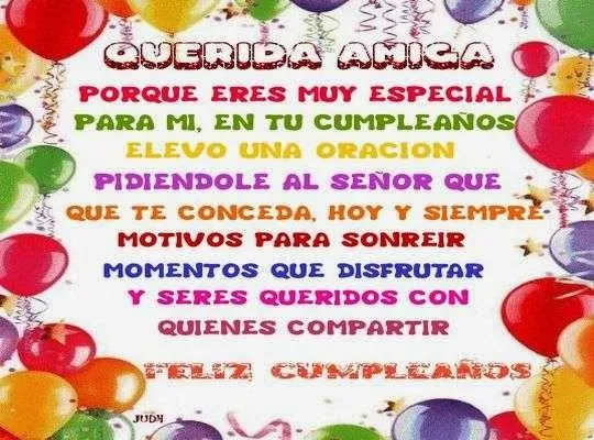 Tarjetas de cumpleaños para amigas ~ Frases de cumpleaños